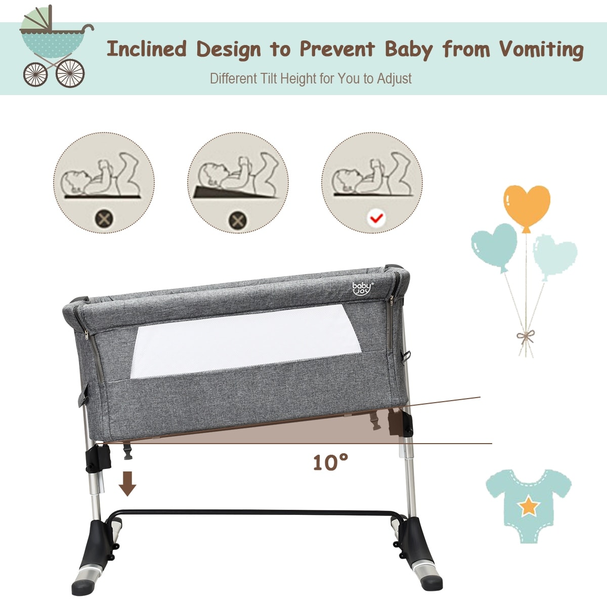 baby joy travel cot mattress
