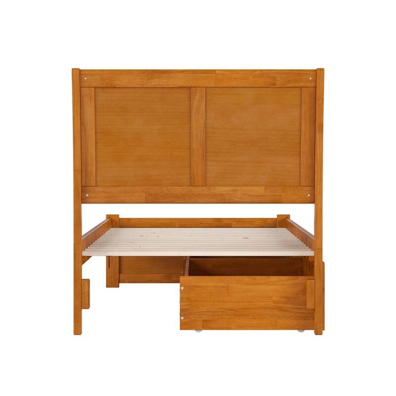 Portland Platform Bed with Footboard and Storage Drawers