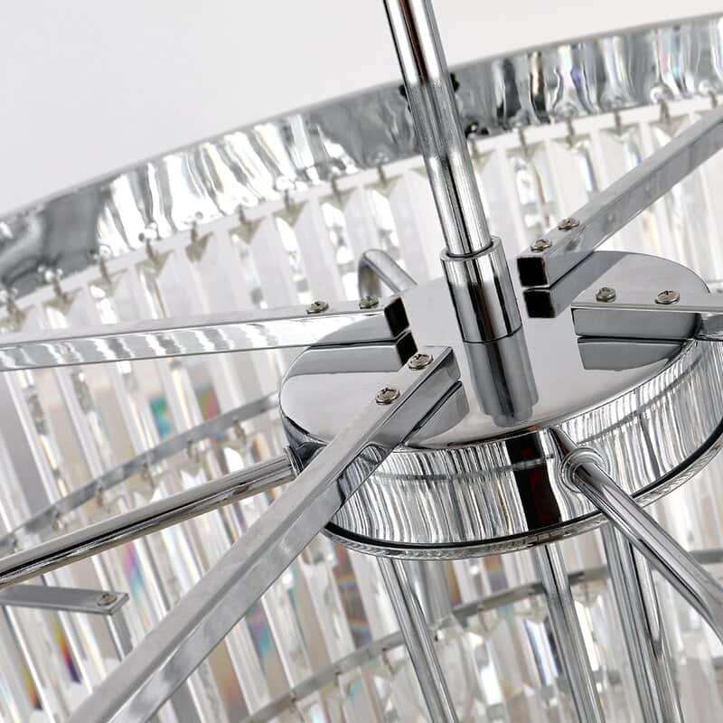 Maxax 12 - Light Unique Tiered Chandelier with Crystal Accents