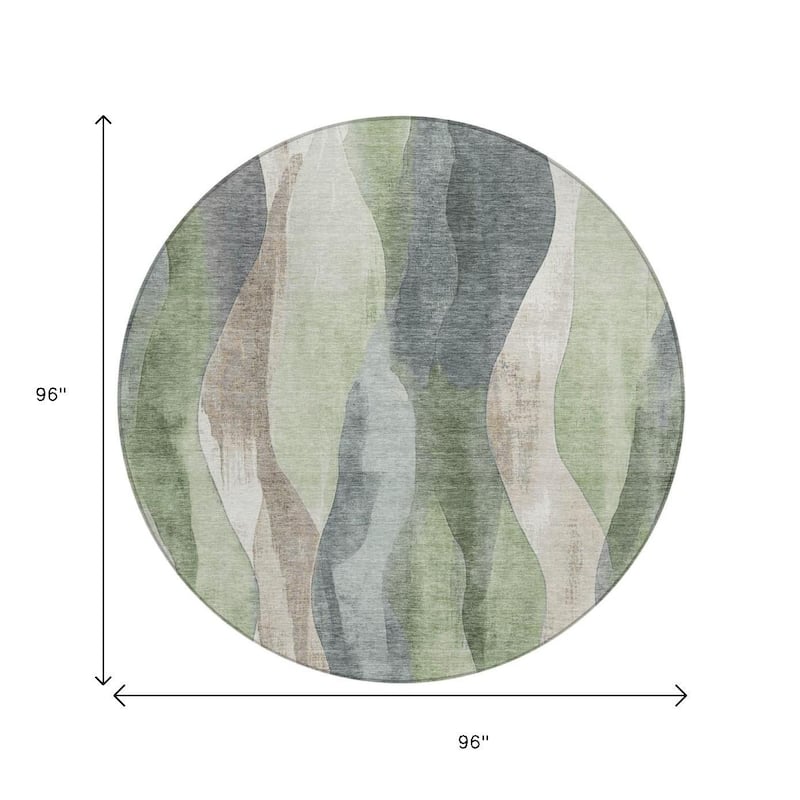 HomeRoots Abstract Transitional Rectangle Outdoor Rug