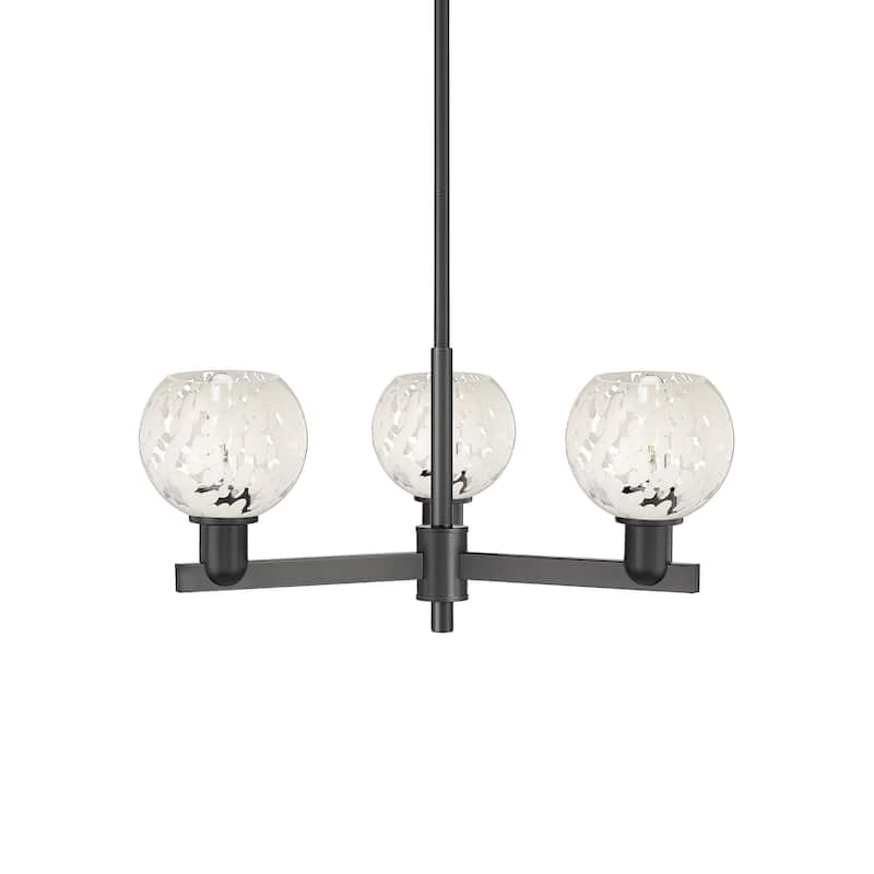 Innovations Lighting 716-3CR-10-28 White Mouchette Chandelier White