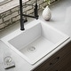 preview thumbnail 2 of 55, Karran Top Mount 25 in. Single Bowl Quartz Kitchen Sink