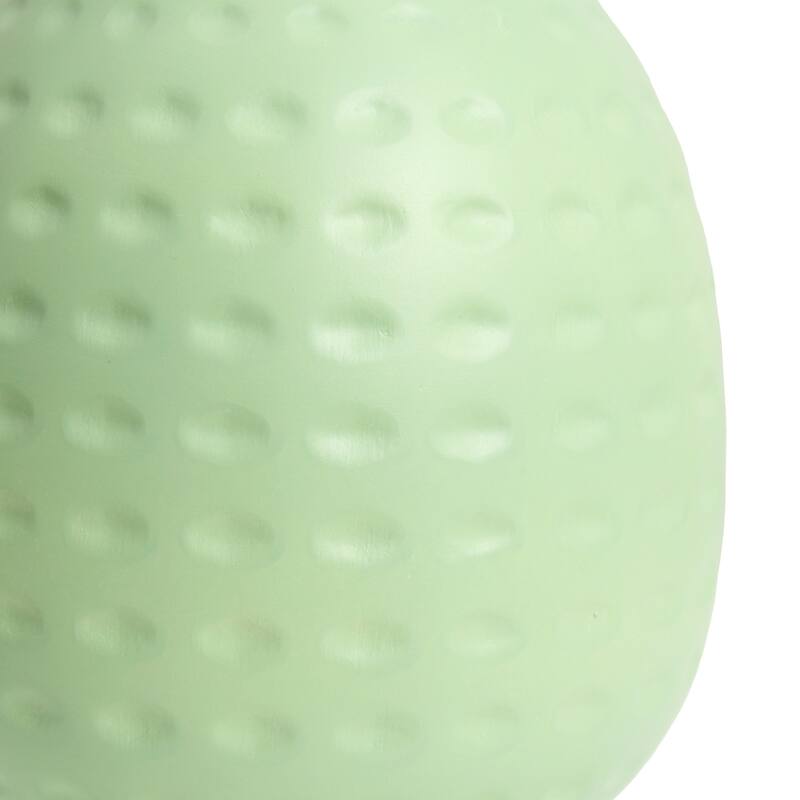 Petite Dimpled Ceramic Table Lamp with Tapered Shade - 12.5" - Lime Green