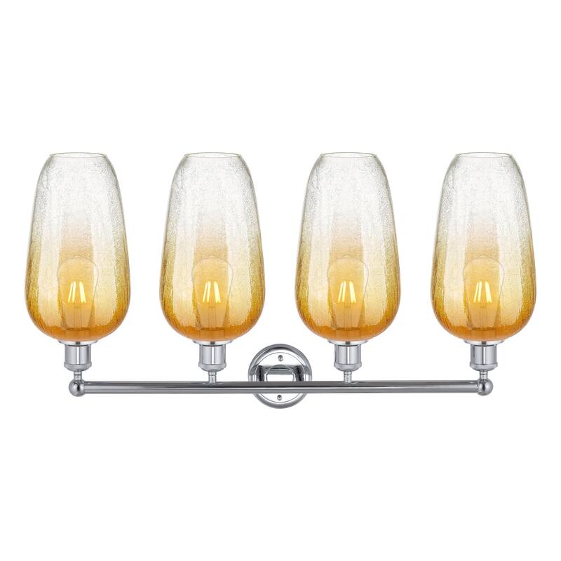 Innovations Lighting Endless Possibilities Edison - Brookhaven Flute - 4 Light 34" Bath Vanity Light