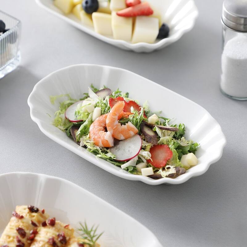 MALACASA Series Regular 7.8-Inch Porcelain Serving Dishes