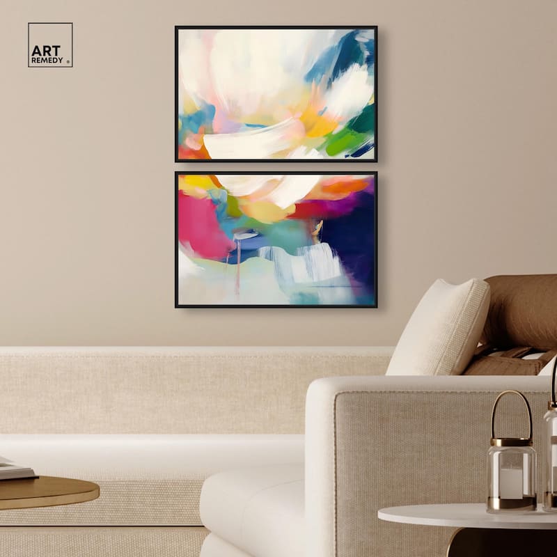 Riot of Color I Canvas Set of 2 by Art Remedy