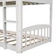 preview thumbnail 25 of 23, Modern Roof Design Twin over Twin Solid Pine Wood Bunk Bed with Full Length Guardrail, Side Ladder and Slide