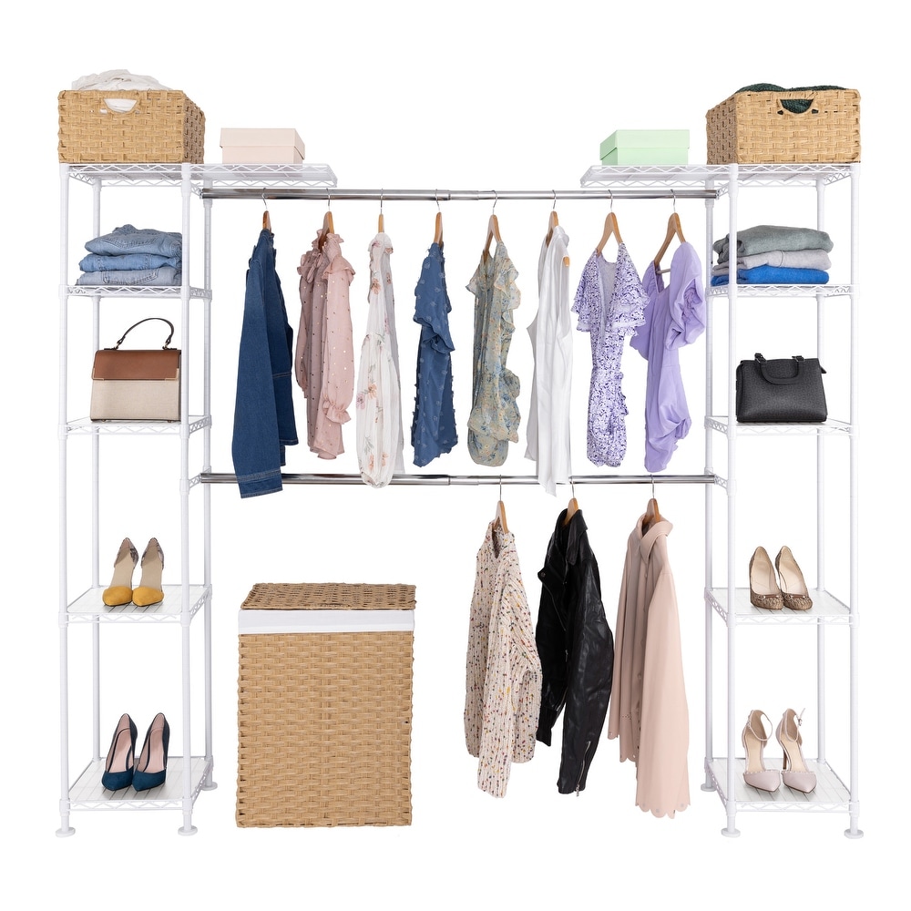 Plastic Dress Hanger with Clip- White - 17 by Manhattan Wardrobe Supply