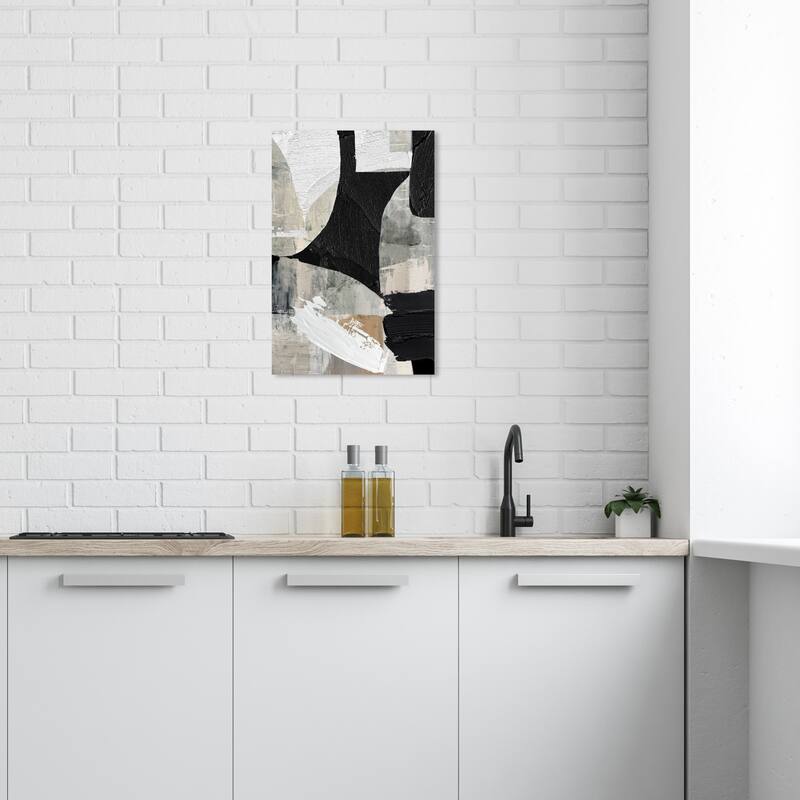Wynwood Studio Canvas Abstract Living Room Style Black and Modern & Contemporary Wall Art Canvas Print - 24 x 16