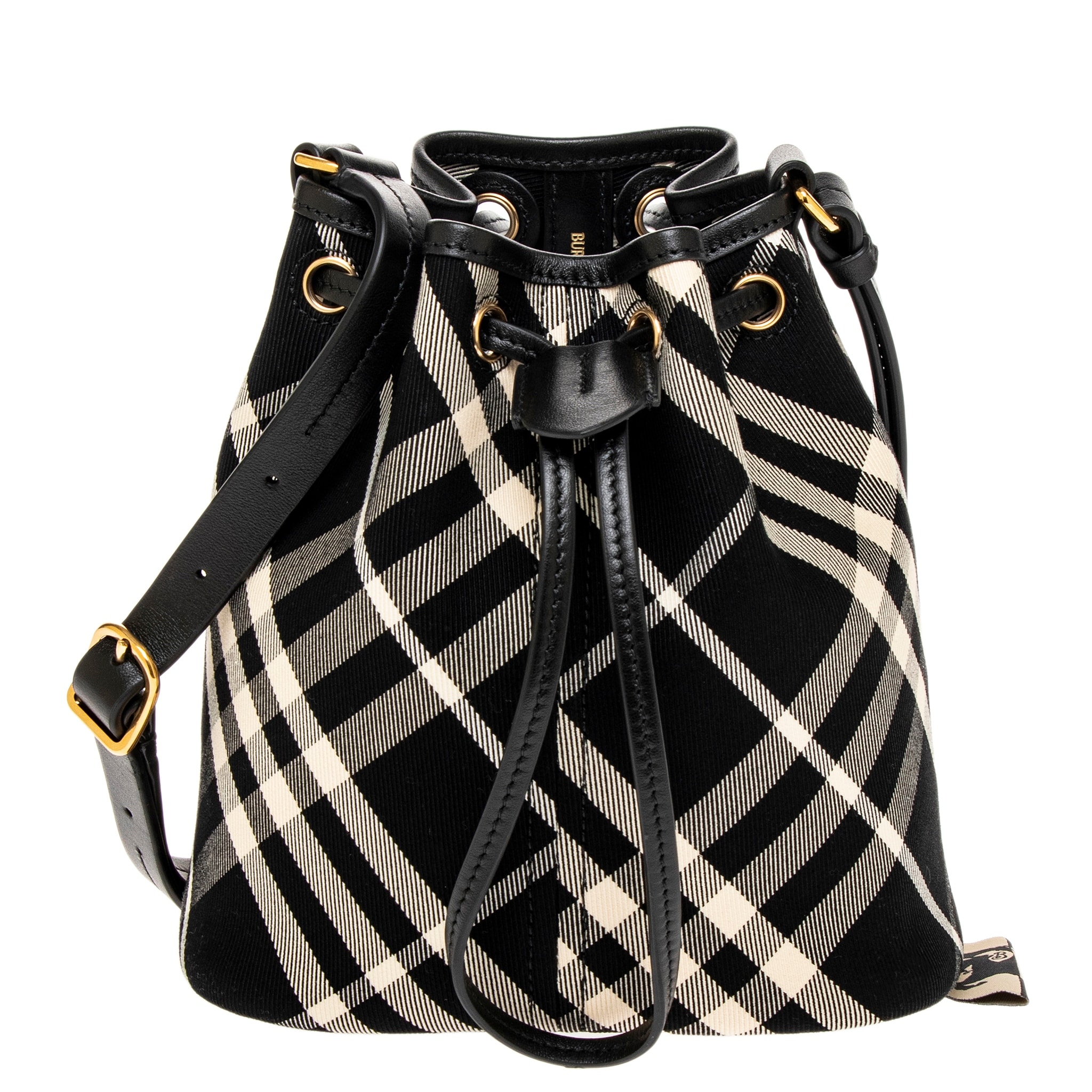 Burberry Check Mini Bucket Bag - Overstock - 42713541