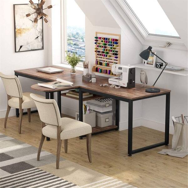 Shop 94 5 Inch Two Person Desk Extra Long Computer Desk