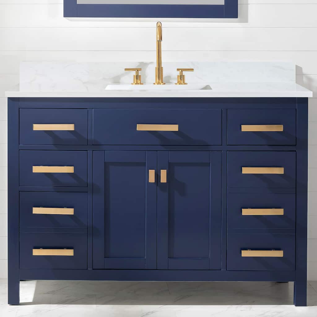 Valentino 48" Single Vanity in Blue
