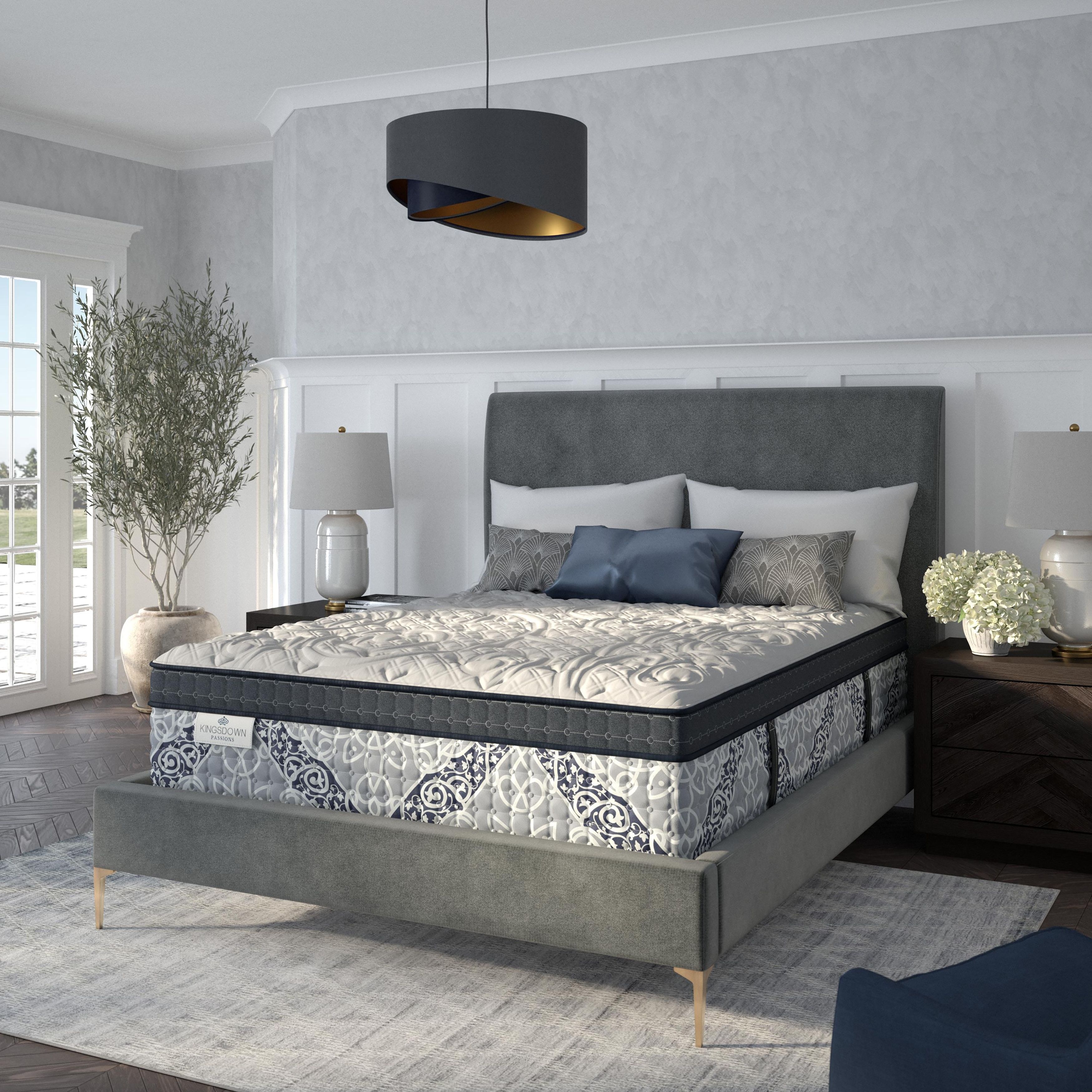 Kingsdown Passions Kelbrooke Plush Euro Pillowtop 16 inch Hybrid Mattress with Foundation Included