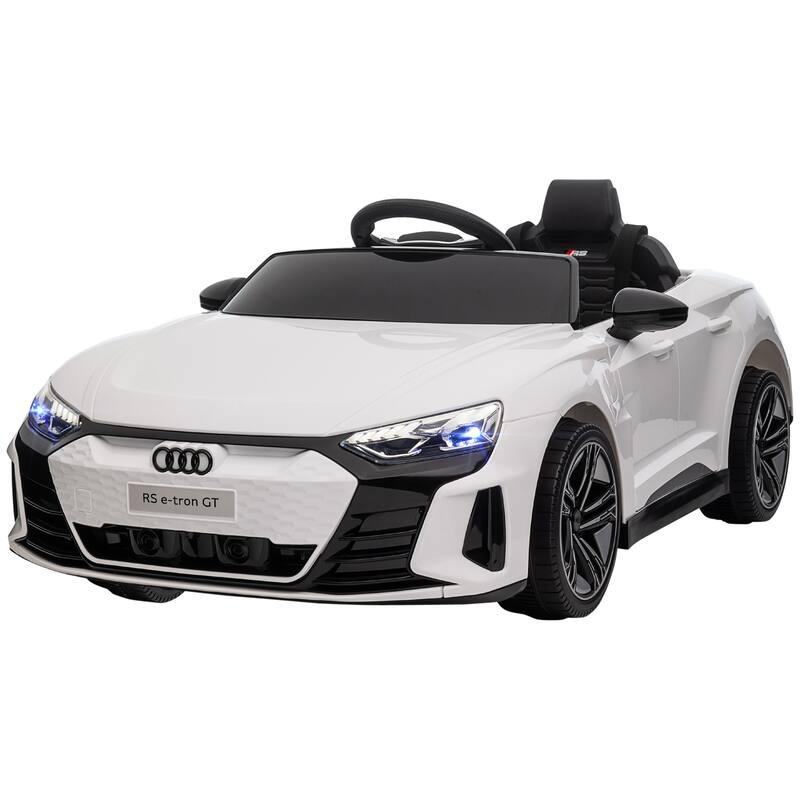 Kids Audi RS E-tron 12V Electric Ride-On Car with Remote Control, 3.1 MPH, 4-Wheel Suspension, Music, Horn, for Ages 3-5