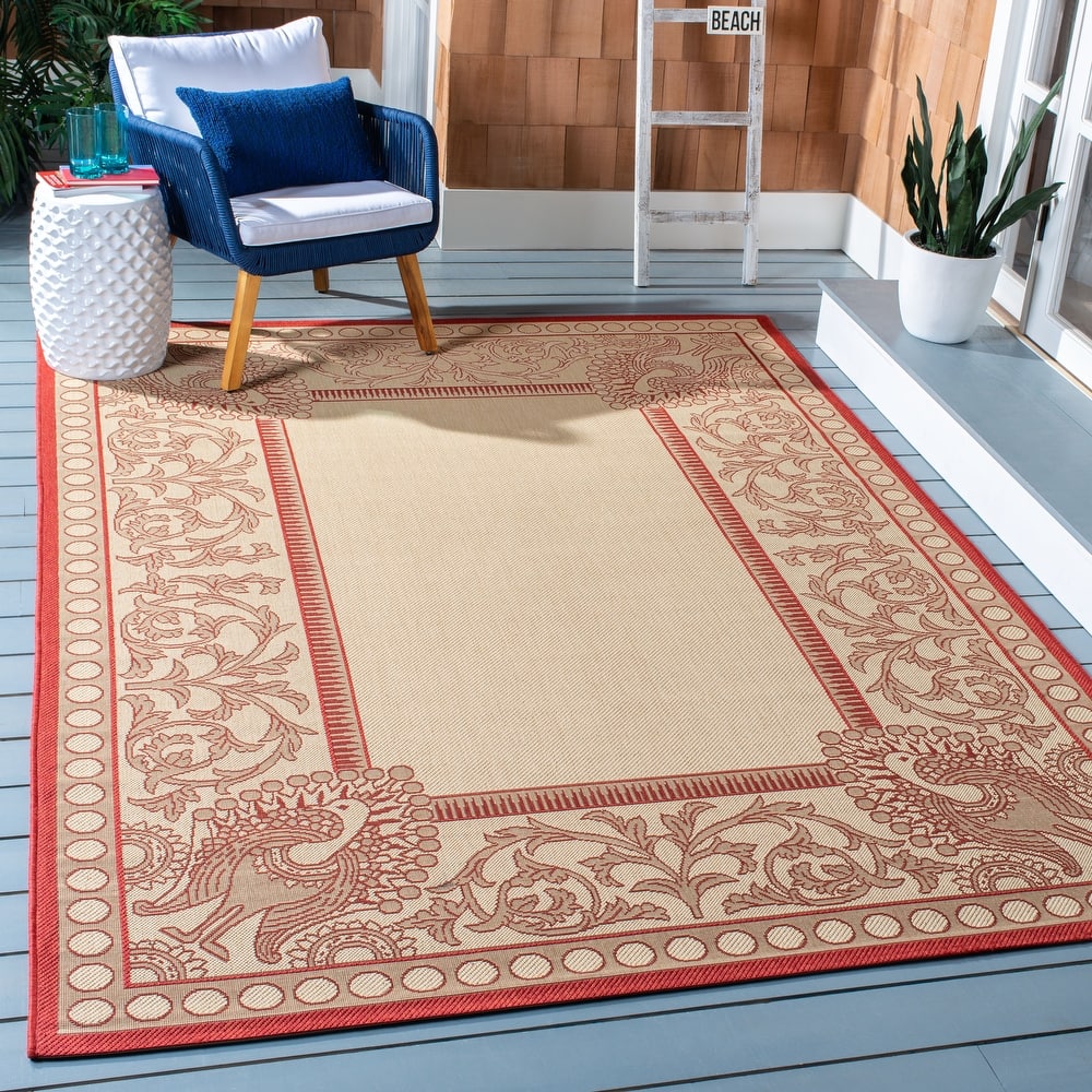 SAFAVIEH Courtyard Kitija Indoor/ Outdoor Waterproof Patio Backyard Rug