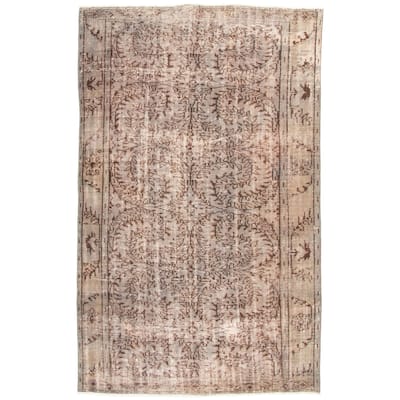 ECARPETGALLERY Hand-knotted Color Transition Grey Wool Rug - 5'5 x 8'8