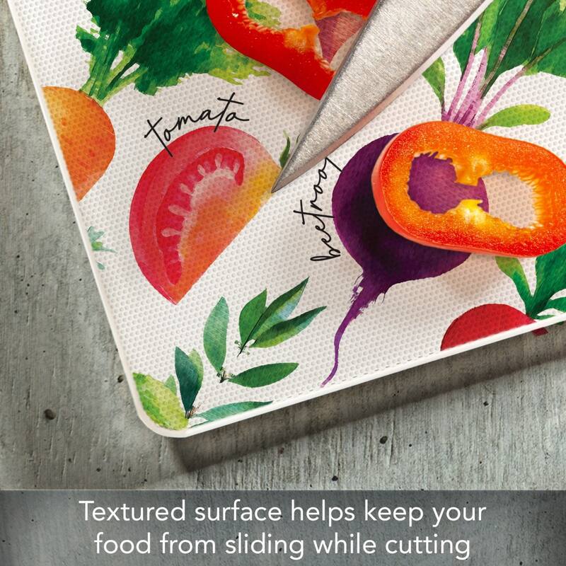 Autumn Gnomes 3mm Heat Tolerant Tempered Glass Cutting Board 10” x 8” Manufactured in the USA Dishwasher Safe