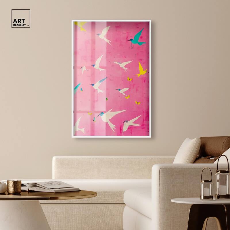 Soaring Sorbet Shadowbox by Art Remedy