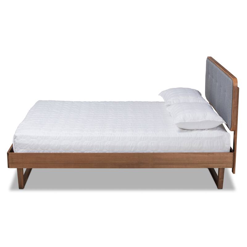 Natalia Mid-Century Modern Platform Bed