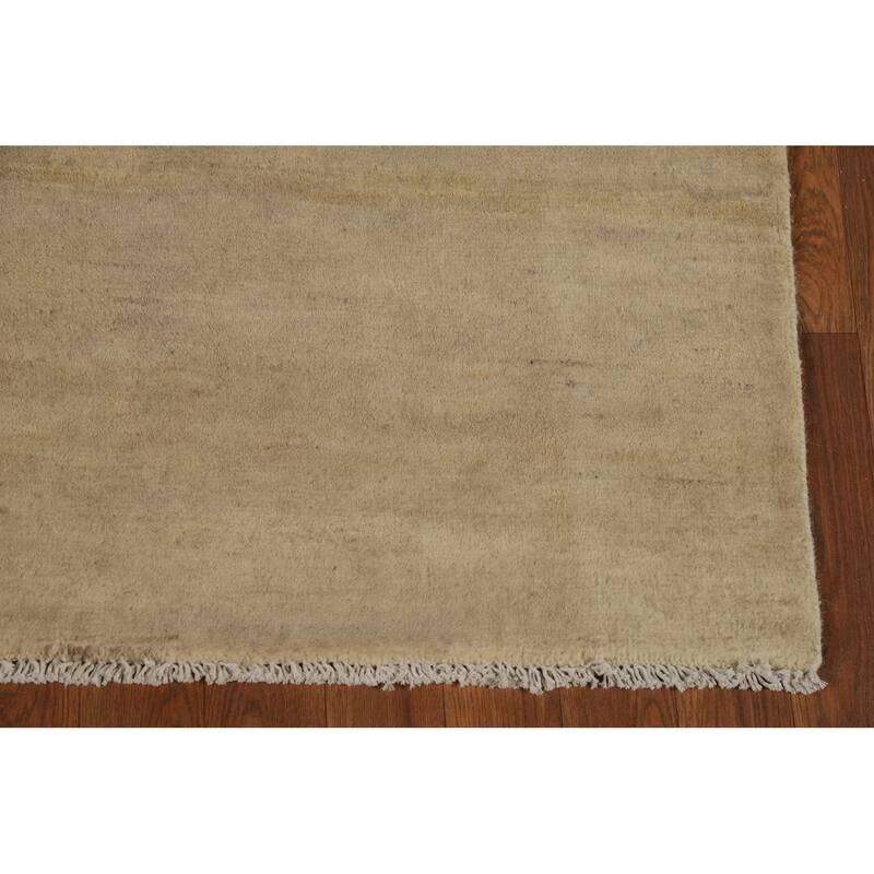 Gabbeh Oriental Runner Rug Hand-Knotted Wool Carpet - 4'1"x 11'3"