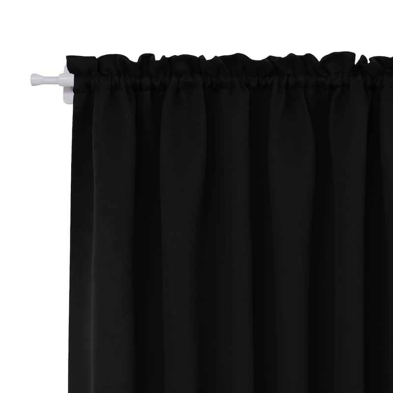 Deconovo French Door Curtain with Rod Pocket and Tieback 1 Panel