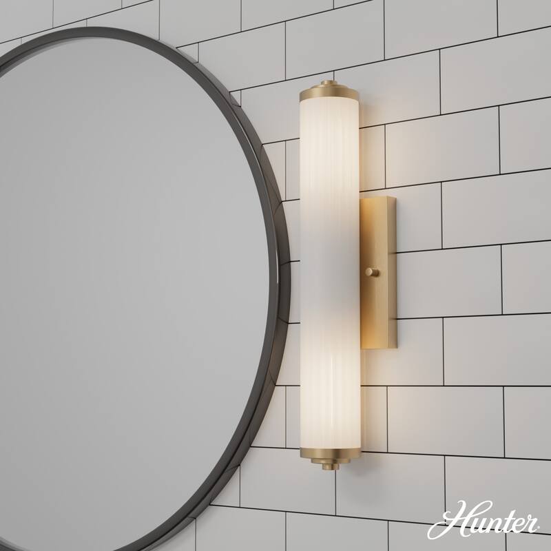 Hunter Holly Grove Bathroom Vanity Wall Light, Art or Shelf Light - Contemporary - Damp Rated!