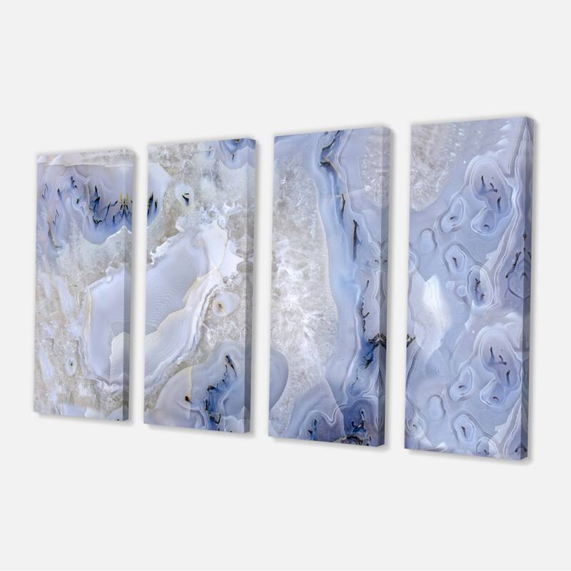 Agate Stone Background' Abstract Canvas Wall Art Print
