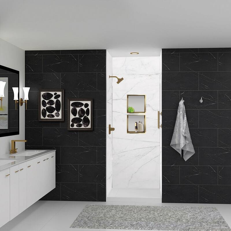 Transolid TWK363696 Titan 39-in x 39-in x 96-in Shower Wall Kit - 39x39x96
