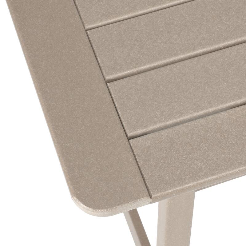 Laguna Hdpe All Weather Outdoor Patio 30" Square Counter Bistro Table