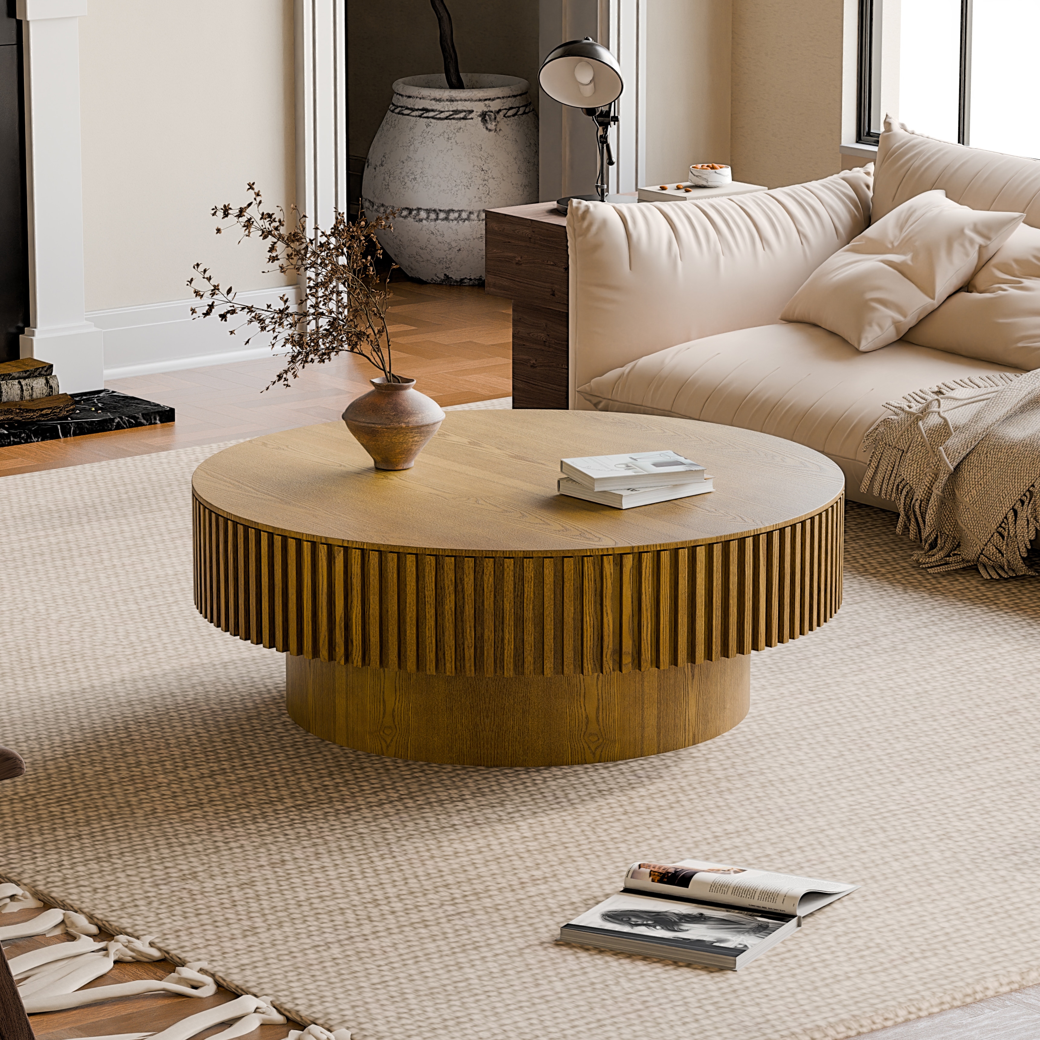 Sofa Table Side Table Center Table with Storage, Simple Cocktail Table End Table Coffee Table Accent Table