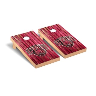 Central Washington Wildcats Cornhole Board Set - Weathered Version