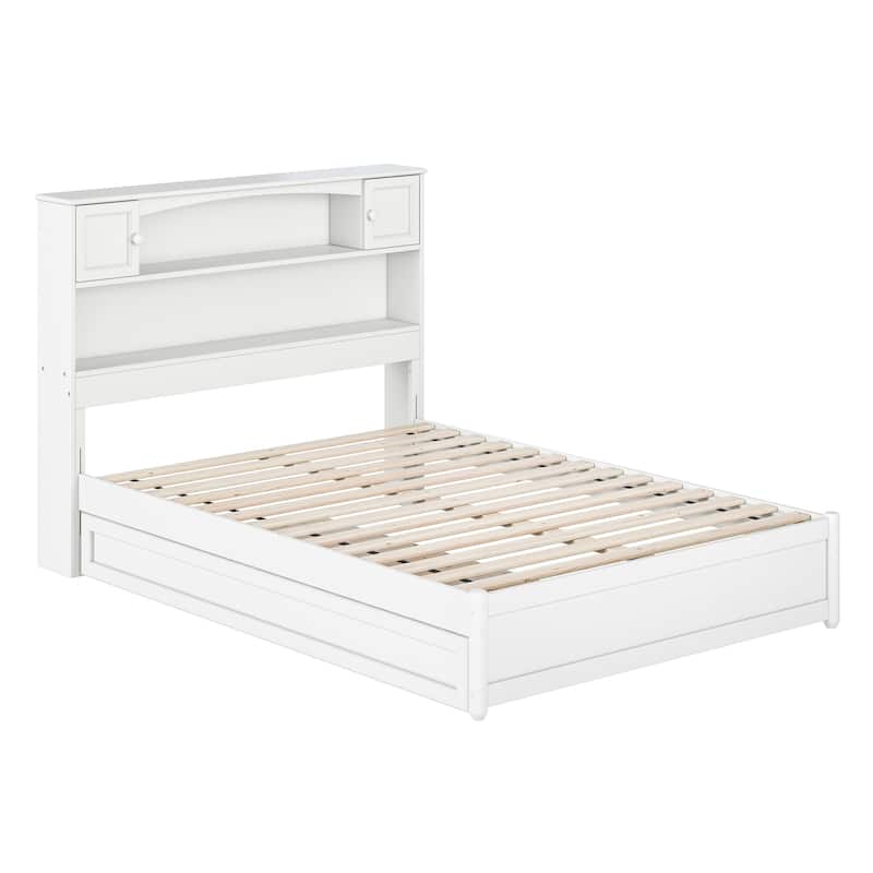 Hadley Platform Bed with Panel Footboard and Twin Trundle