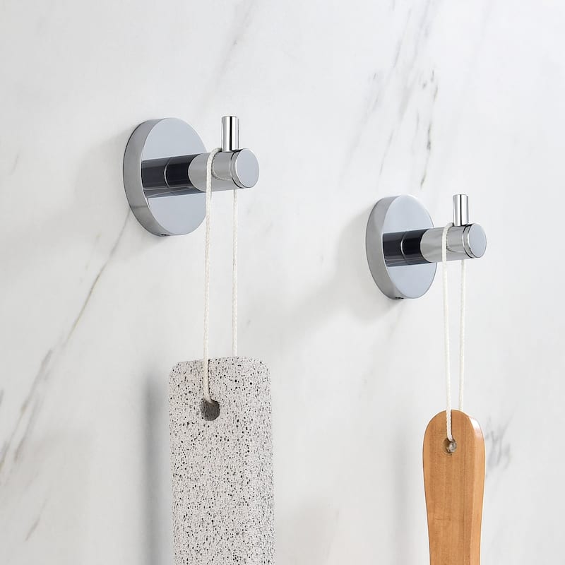 Circular 4-Piece Bathroom Hardware Set