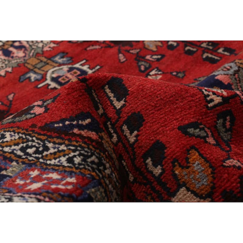 ECARPETGALLERY Hand-knotted Andelz Red Wool Rug - 3'6 x 6'11
