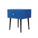 preview thumbnail 6 of 12, Elegant 4-Piece Queen Bedroom Set with Rivet Design Bed Frame, Nightstands, and Ottoman