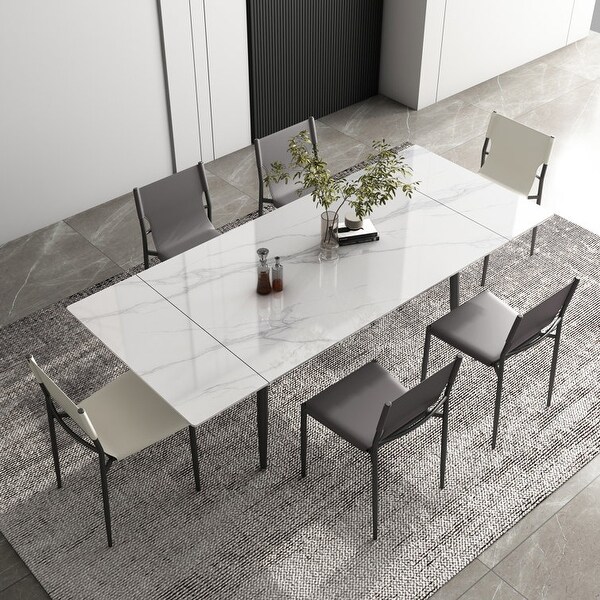 Blake reclaimed wood and concrete dining table by store inspire q artisan
