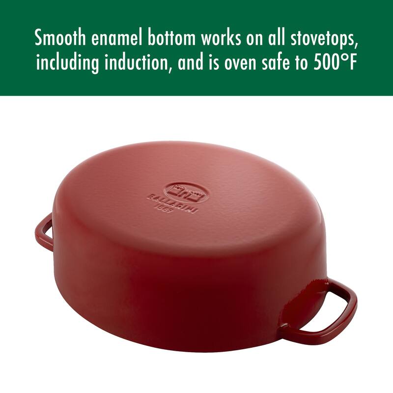 BALLARINI Bellamonte Cast Iron 4.75-qt Oval Dutch Oven - 5-qt