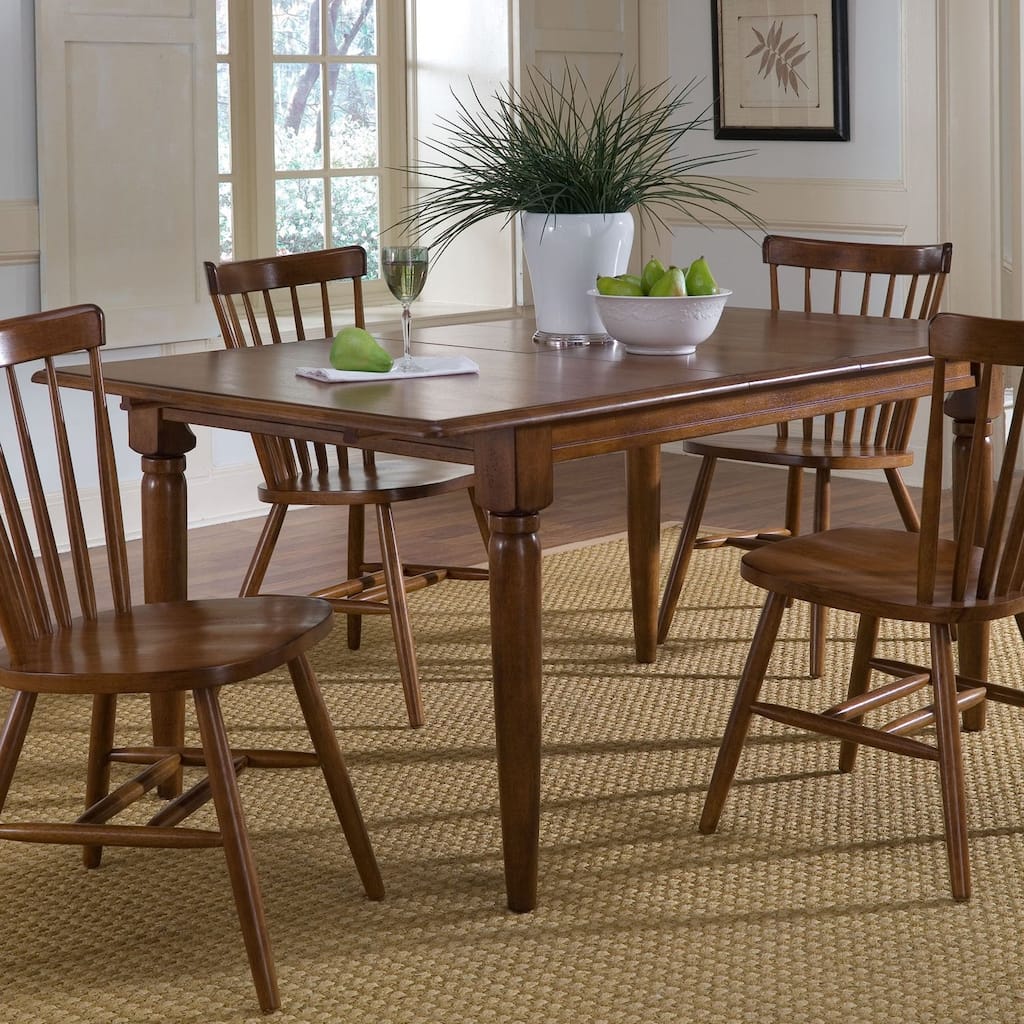 The Gray Barn Creations Multi Butterfly Leaf Table - Tobacco - Brown