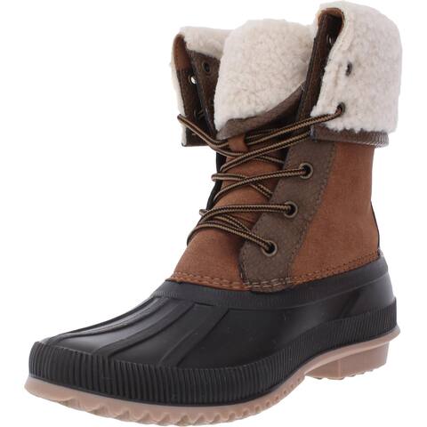 Madden Girl Womens Climber Ankle Boots Winter Lace Up - Brown Multi