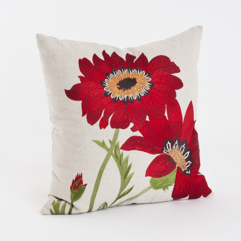 Red farmhouse throw pillows on sale