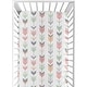 preview thumbnail 1 of 4, Sweet Jojo Designs Coral and Mint Mod Arrow Collection Fitted Crib Sheet