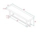 preview thumbnail 8 of 10, Middlebrook Barnett 60-inch Solid Wood Dining Bench