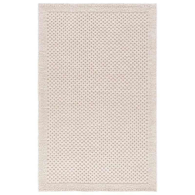 SAFAVIEH Handmade Natura Dorte Casual Wool Rug - 5' x 8' - Ivory
