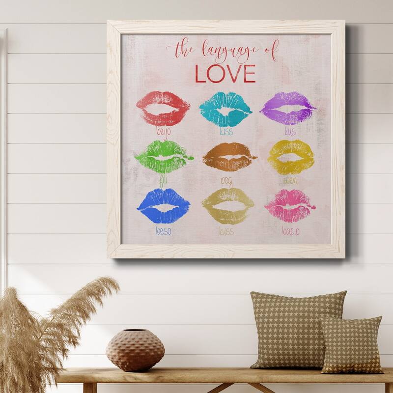 Rainbow Kiss-Premium Framed Canvas - Ready to Hang