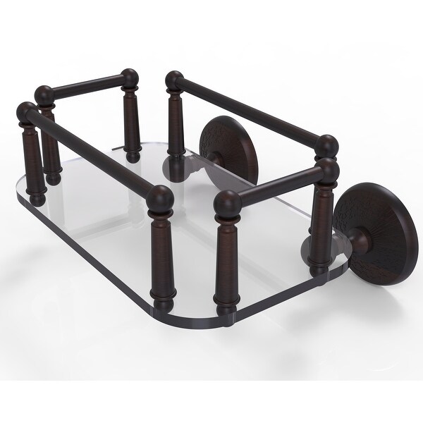 Allied Brass Monte Carlo Collection Wall Mounted Glass Guest Towel Tray