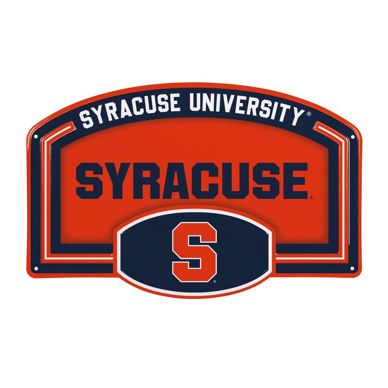 Syracuse University Embossed Steel Wall Sign, 11" x 17"