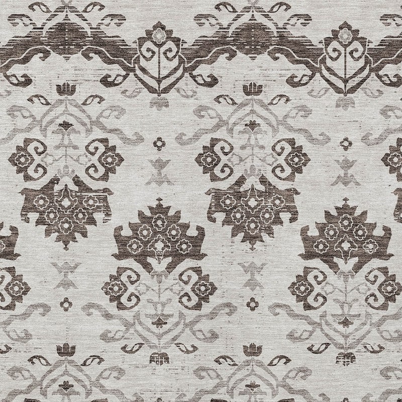 HomeRoots Oriental Transitional Rectangle Outdoor Rug