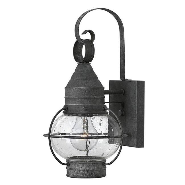 Hinkley Lighting 14" Height 1 Light Lantern Outdoor Wall Sconce with - Aged Zinc
