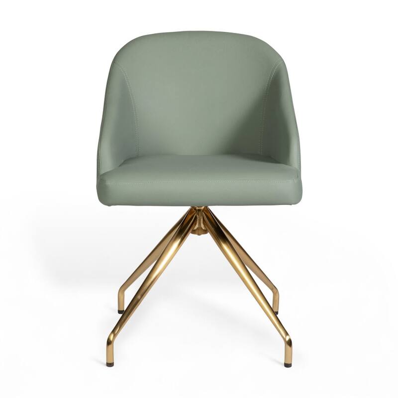 Martha Stewart Upholstered Stationary Swivel Home Office Chair