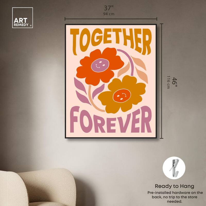 We Together Canvas by Art Remedy